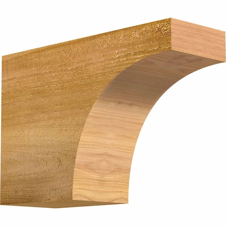 Ekena Millwork Huntington Rough Sawn Rafter Tail, Western Red Cedar, 4"W x 8"H x 12"L RFT04X08X12HUN00RWR